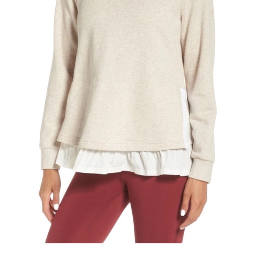 Kate Spade Ruffled pullover layered hoody